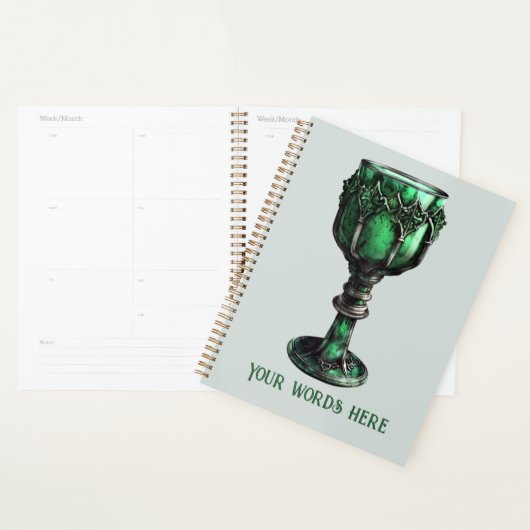 Creëer Uw eigen smaragdgroene kelk Planner (Display)
