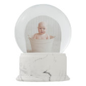 Creëer Uw eigen sneeuwWereldbol Online Aangepaste Sneeuwbol (Achterkant)