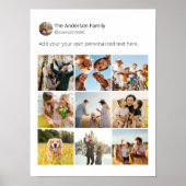 Creëer uw eigen social media fotocollage Poster (Voorkant)