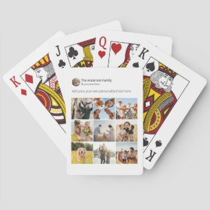 Creëer uw eigen social media fotocollage Poster Pokerkaarten