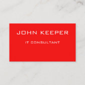 Creëer Uw eigen, solide rood Visitekaartje (Voorkant)