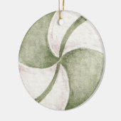 Creëer Uw eigen Spearmint Snoep Kerst Keramisch Ornament (Links)