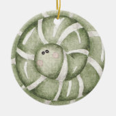 Creëer Uw eigen Spearmint Snoep Worm Christmas Keramisch Ornament (Voorkant)