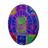 Creëer Uw eigen speciale Santa HoHoho Pop Art Dartbord (Voorkant Rechts)