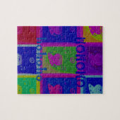 Creëer Uw eigen speciale Santa HoHoho Pop Art Legpuzzel (Horizontaal)