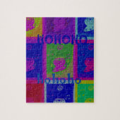 Creëer Uw eigen speciale Santa HoHoho Pop Art Legpuzzel (Verticaal)