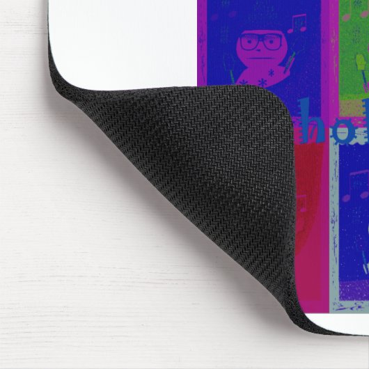 Creëer Uw eigen speciale Santa HoHoho Pop Art Muismat (Hoek)