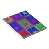 Creëer Uw eigen speciale Santa HoHoho Pop Art Notitieblok (Schuin)