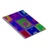 Creëer Uw eigen speciale Santa HoHoho Pop Art Notitieboek (Rechterzijde)