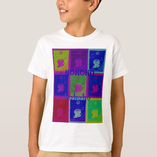 Creëer Uw eigen speciale Santa HoHoho Pop Art T-shirt (Voorkant)