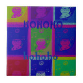 Creëer Uw eigen speciale Santa HoHoho Pop Art Tegeltje (Voorkant)