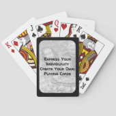 Creëer uw eigen speelkaarten - donkere foto-rand (Achterkant)