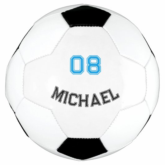 Creëer Uw Eigen Speler Naam Jersey Nummer Custom Voetbal (Voorkant)