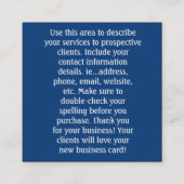 Creëer Uw eigen Spirituele hellingbanen Vierkante Visitekaartje (Achterkant)