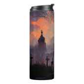 Creëer Uw eigen spookhuis Halloween Thermosbeker (Gedraaid links)