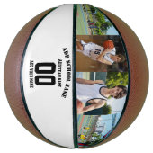 Creëer uw eigen sport jersey naam nummer foto basketbal (Verticaal)