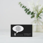 creëer uw eigen spraakbubbel visitekaartje (Staand voorkant)