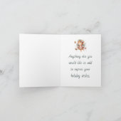 Creëer Uw eigen sprankelende Daisies Angel Feestdagen Kaart (Binnen)