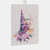 Creëer Uw eigen Spring Rainbow Witch Pet Bladeren Glas Ornament (Voorkant Rechts)