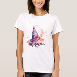 Creëer Uw eigen Spring Rainbow Witch Pet Bladeren T-shirt