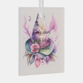 Creëer Uw eigen Spring Rainbow Witch Pet Roos Glas Ornament (Voorkant Rechts)