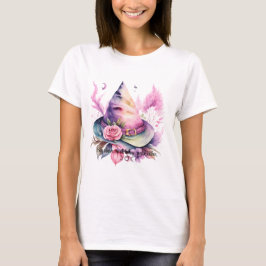 Creëer Uw eigen Spring Rainbow Witch Pet Roos T-shirt