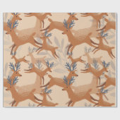 Creëer uw eigen springende hert cadeaupapier (Vlak)