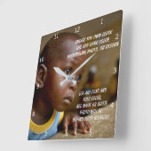 CREËER UW EIGEN SQUARE WALL CLOCK VIERKANTE KLOK (Hoek)