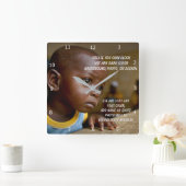 CREËER UW EIGEN SQUARE WALL CLOCK VIERKANTE KLOK (Huis)