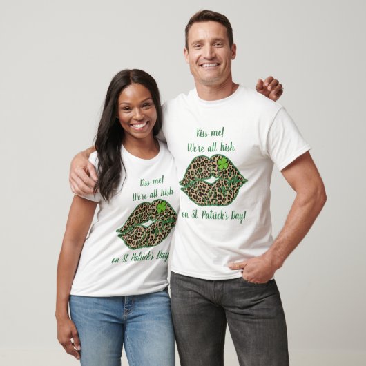 Creëer Uw eigen St Patrick's Day Kiss T-shirt (Unisex)