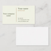 Creëer Uw eigen standaard Visitekaartje  (Voorkant / Achterkant)