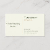 Creëer Uw eigen standaard Visitekaartje  (Voorkant)