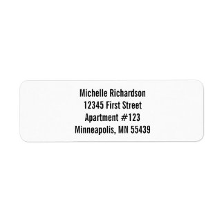 Creëer Uw eigen standaardadreslabels voor retourze Etiket