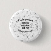 Creëer Uw eigen — Star Glitter Ronde Button 3,2 Cm (Voorkant)