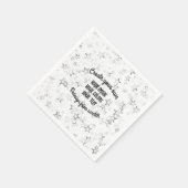 Creëer Uw eigen — Star Glitter Servet (Hoek)