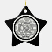 Creëer Uw eigen Star Ornament Black White Lijst (Voorkant)