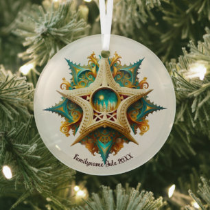 Creëer Uw eigen Steampunk Castle Snowflake Yule Glas Ornament