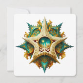 Creëer Uw eigen Steampunk Castle Snowflake Yule Kaart (Voorkant)
