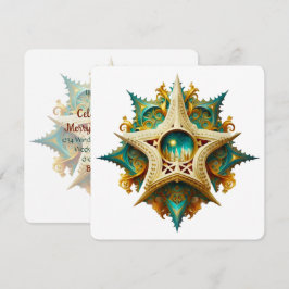 Creëer Uw eigen Steampunk Castle Snowflake Yule Kaart