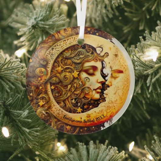 Creëer uw eigen Steampunk Moon Goddess Glas Ornament (Insitu)