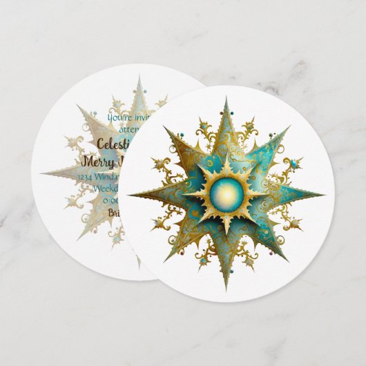 Creëer Uw Eigen Steampunk Yule Snowflake Kaart (Voorkant / Achterkant)