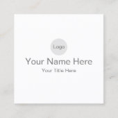 creëer uw eigen steen 2,5"x 2,5" vierkante visitekaartje (Voorkant)