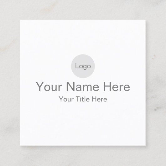 creëer uw eigen steen 2,5"x 2,5" vierkante visitekaartje (Voorkant)