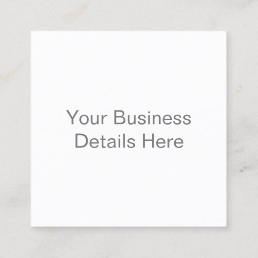 creëer uw eigen steen 2,5"x 2,5" vierkante visitekaartje (Achterkant)