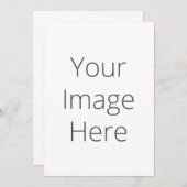 Creëer Uw eigen stemmetje 5 x 7 inch uitnodiging (Voorkant / Achterkant)