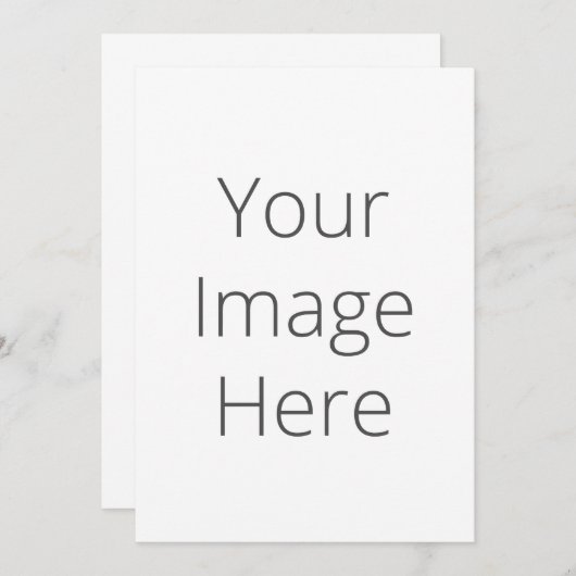 Creëer Uw eigen stemmetje 5 x 7 inch uitnodiging (Voorkant / Achterkant)