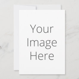 Creëer Uw eigen stemmetje 5 x 7 inch uitnodiging