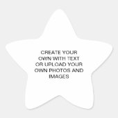 Creëer Uw eigen Ster Sticker (Voorkant)