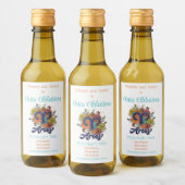 Creëer Uw eigen sterrenbloem Ram Zodiac Wijn Etiket (Flessen)