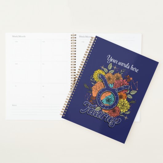 Creëer Uw eigen sterrenbloem Stier Dierenriem Planner (Display)
